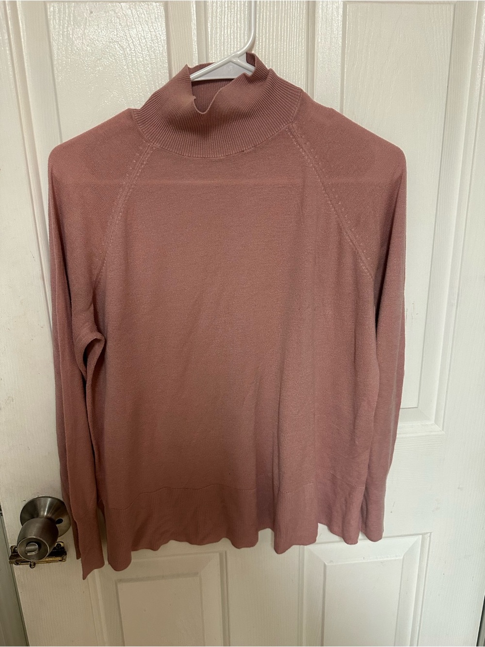 ZARA Women’s Turtle Neck Sweater - Dusty Rose